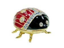 Jeweled Enamel Pewter Ladybug
