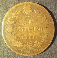 5 centesimi 1861 NAPOLI