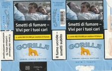 Q1 - Pacchetto Vuoto Aperto Carta Sigarette Camel Blue Jungle Edition GORILLA