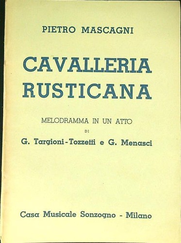 Cavalleria rusticana mascagni - cavalleria,