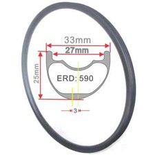 29in MTB Carbon Rims 33mm