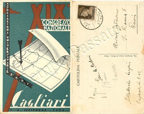 Cartolina cagliari - cartolina, di