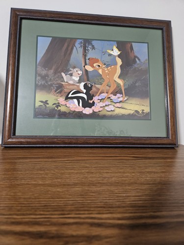 Disney framed bambi art print - framed,