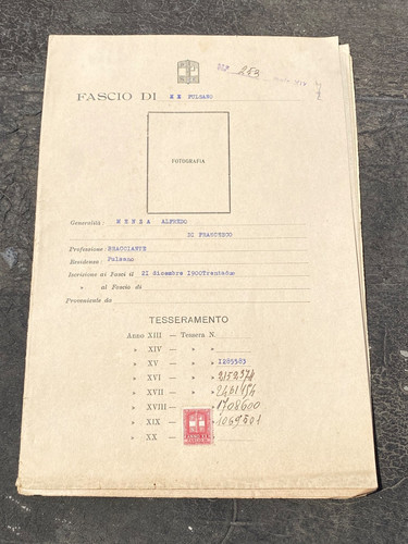 Federazione fasci - , di
