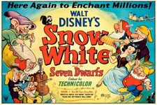 Poster Manifesto Locandina Cinema Walt Disney Film Biancaneve Stampa 50x70 Cm.