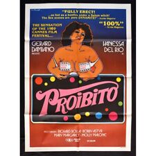 manifesto PROIBITO Robert Kerman Gerard Damiano Vanessa del Rio erotico A37