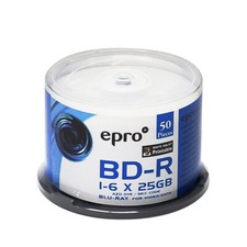 50 dischi Blu-ray EPRO 6X 25