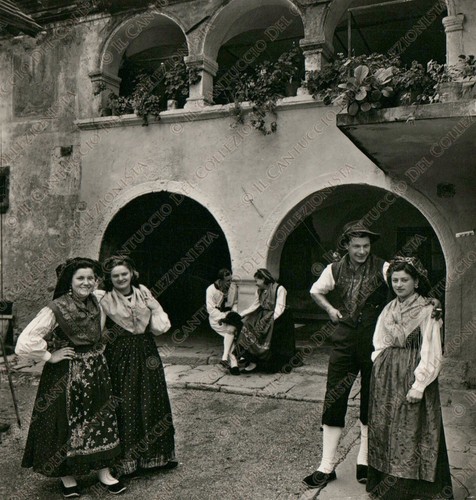 1954 udine costumi friulani - costumi,