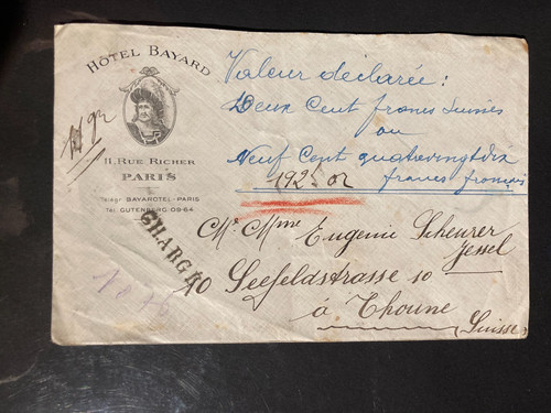 Francia 1927 lettera valore - 1927, di