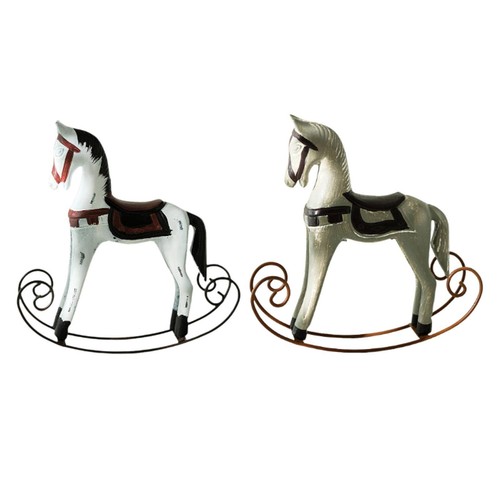 Statuetta cavallo legno - cavallo, in