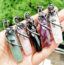 5pz Ciondoli Ossidiana Varia