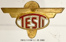 TESTI BOLOGNA DISTINTIVO PUBBLICITARIO FABBRICA MOTO E BICI DA CORSA