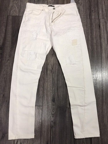 Jeans uomo slim bianco zara - uomo,