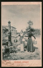 Costumi friulani - Donne alla