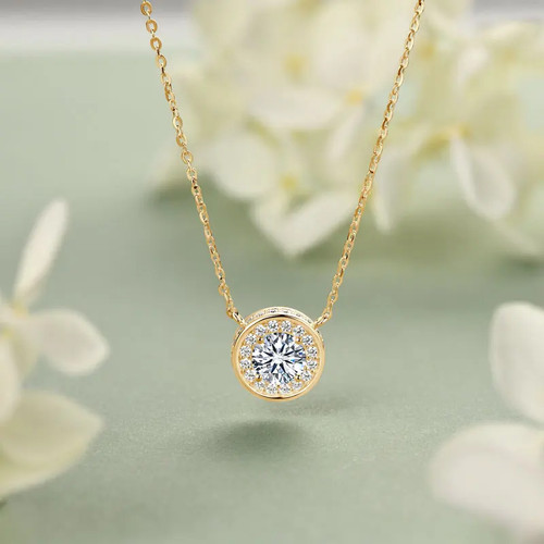 Collana aureola rotonda oro - , 18