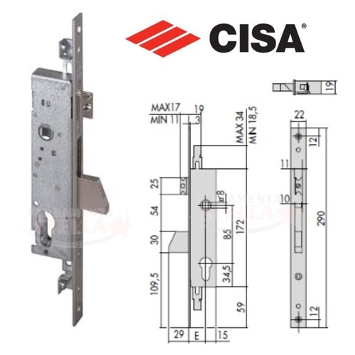 Serratura cisa 46225 - serratura,