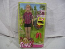 BARBIE MATTEL 2016 CAMPFIRE CAMPEGGIO CON FUOCO CHE SI ILLUMINA W/BOX