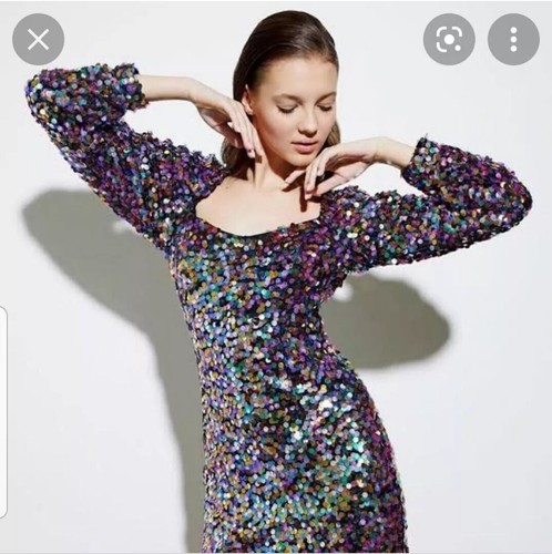 Abito mini con paillettes - abito,