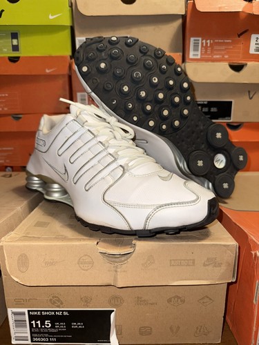Nike shox bianco argento - sl,