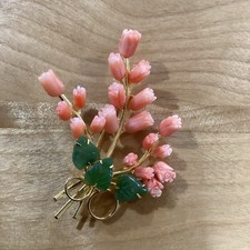 Spilla spilla vintage pelle di