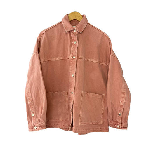 Giacca zara rosa polvere denim - zara,