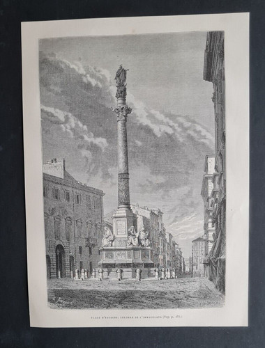 Stampa antica piazza - stampa,