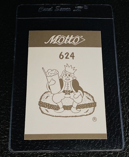Burger king card 1987 motto - king,