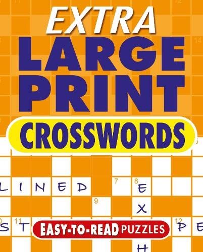 Extra large print crosswords - print,