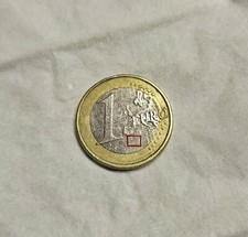 moneta da 1 euro rara del 2011, Spagna. Nella mappa mancano le Isole Canarie 