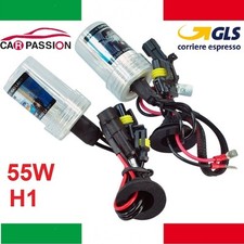 Coppia lampade bulbi kit XENO Fiat bravo H1 55w 5000k lampadina HID fari luci
