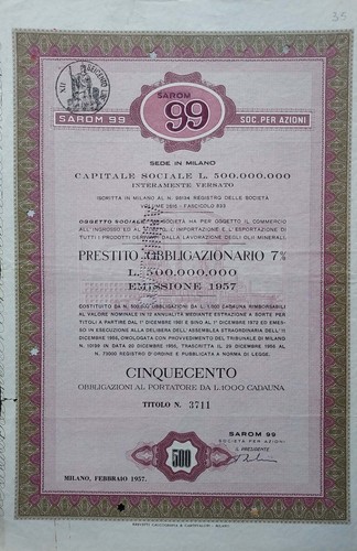 1957 bond sarom da mezzo - sarom,