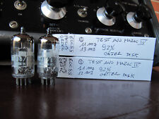 ECC88  Philips getter disk  made in holland  2 valvole used