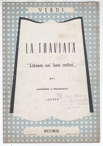 Spartito verdi traviata - spartito,