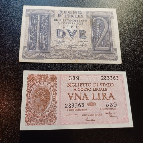 Vecchie banconote italiane - banconote,