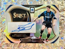 Panini Select Inter Legend Javier Zanetti Pitchside Silver Prizm Auto Signature