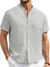 Enlision Uomo Camicia in Lino