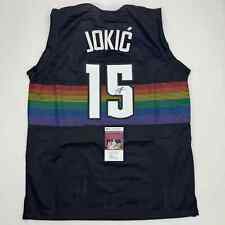 Maglia basket autografata/firmata Nikola Jokic Denver nera arcobaleno JSA COA