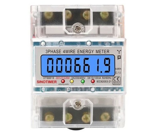 Misuratore energia din - din, rail