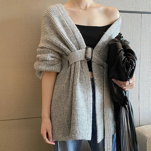 Maglia donna maglione cardigan