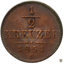 AUSTRIA 1/2 Incrociatore 1851