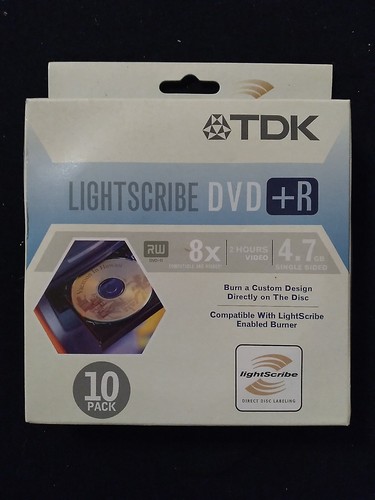 Tdk lightscribe dvd - tdk, 4,7gb