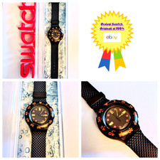 Swatch Scuba SDB100 Barrier Reef 1990 Vintage Orologio da polso Anni 90 VARIANTE