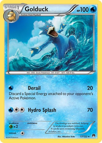 Golduck reverse holo rara - reverse,