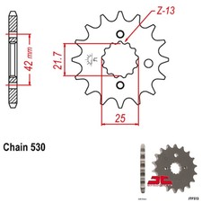 JT Sprockets Front Suzuki