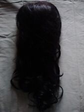 Toupet extension ondulato colore castano