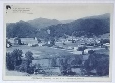 LIGURIA SAVONA PROVINCIA CALIZZANO PANORAMA GENERALE m. 647 s.m. VIAGGIATA 1938