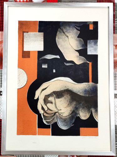 Litografia colori numerata - litografia, a