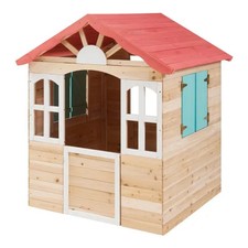 Casetta per Bambini in Legno 115x101x130 cm da Esterno Certificata FSC
