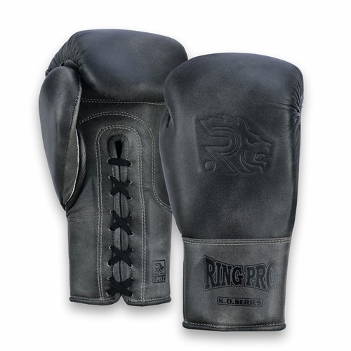 Ring pro black lace boxing - ring, lace-up