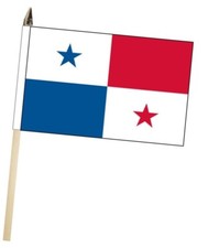 Grande bandiera Panama a mano